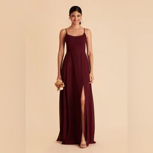 Birdy Grey Amy Dress Chiffon Cabernet size Medium and Large NWT in packaging